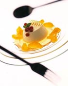 panna cotta with spiced oranges